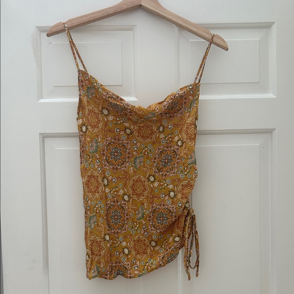 Floral Print Spaghetti Strap Top
